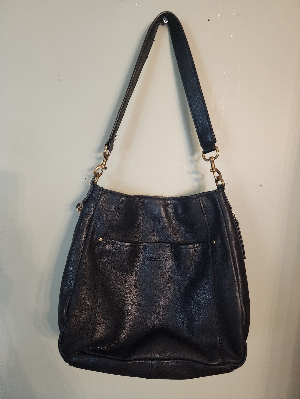 American Leather Co. Black Bag
